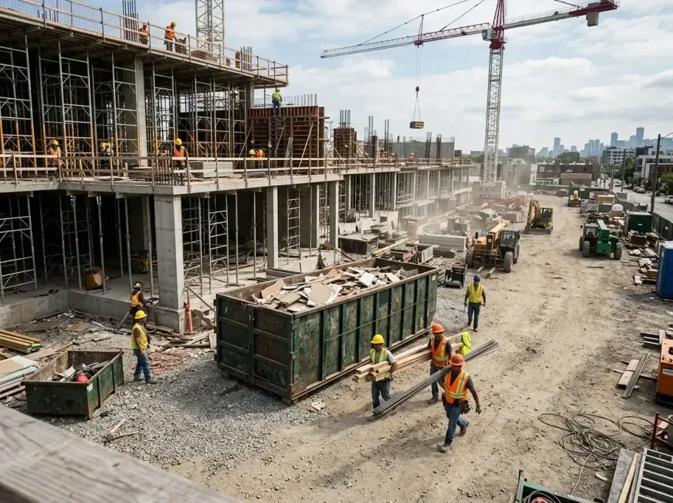 commercial-construction-site-w-002 — frequently asked questions, Low Cost Construction Dumpster Rental in Arden Hills, MN